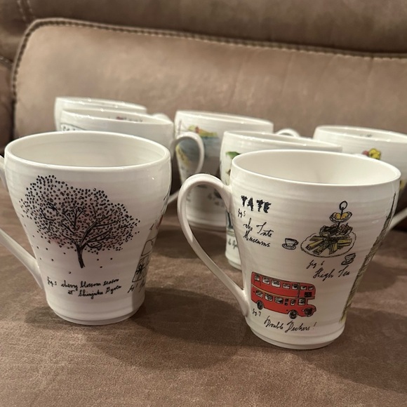 Set of Diva Pyari Linea Carta Illustrated Travel Mugs - Picture 5 of 14